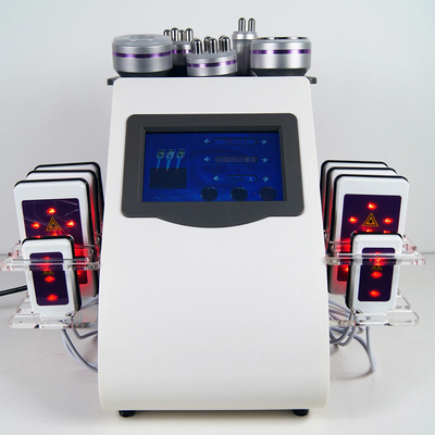 Vacuum 6 In 1 Body Lipolaser Slimming Machine 40KHz Purple For Weight Loss