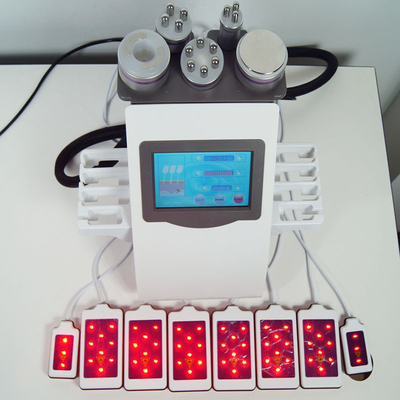 Vacuum 6 In 1 Body Lipolaser Slimming Machine 40KHz Purple For Weight Loss