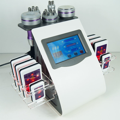 Vacuum 6 In 1 Body Lipolaser Slimming Machine 40KHz Purple For Weight Loss