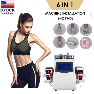 S Shape RF Wrinkle Removal Machine 40K Lipolaser Slimming Beauty Machine 6 In 1