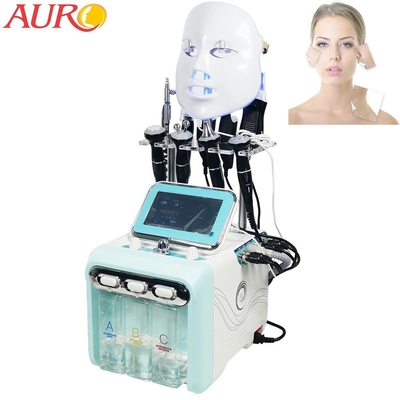 9 In 1 RF Oxygen Skin Care Machine H2O2 Hydrafacial Dermabrasion Device