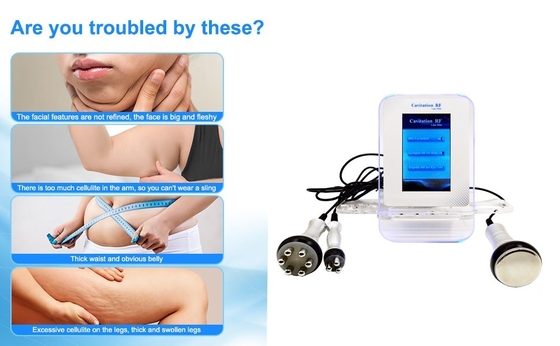 Lipo Cavitation Slimming Machine 125W 3 In 1 RF Skin Tightening Machine