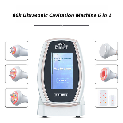 150W 80K Ultrasound Fat Cavitation Slimming Machine 6 In 1 Lipo Laser