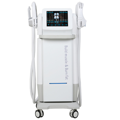 Electromagnetic Muscle Stimulator Machine 4 Handles RF Manual Mode Weight Loss Trainer Body Slimming Machine