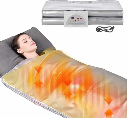 2 Zone Far Infrared Spa Heated Thermal Blanket Multifunctional