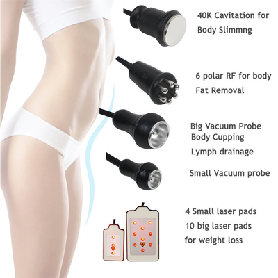 40K Vacuum Laser Cavitation System Small Vacuum Vertical Cellulite Reduction Body Sculpting Machine