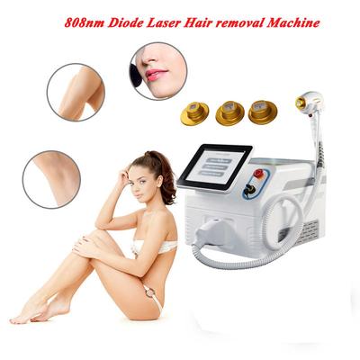 3 Wavelength 808nm Diode Laser Hair Removal Machine Sapphire Epidermis Cooling