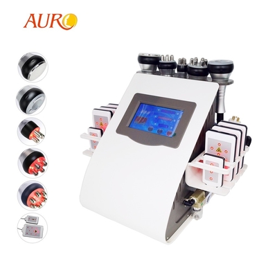 Laser Fat Removal Lipo Cavitation Machine 6 In 1 Radio Frequency Skin Tightening Device