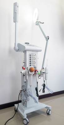 Face Lift Steamer Ozone High Frequency Machine 14 In 1 Magnifying Lamp