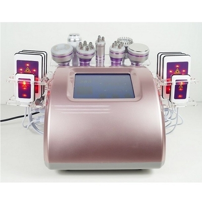 S Shape 220V Laser Lipo Cavitation Machine 9 In 1 Vacuum RF Photon Therapy