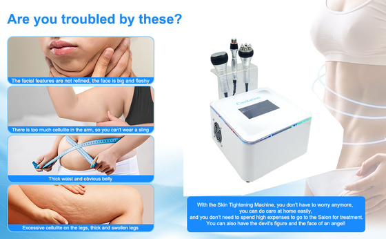 Cavitation Skin Tightening Radio Frequency Fat Reduction Machine RF 40K 3 In 1