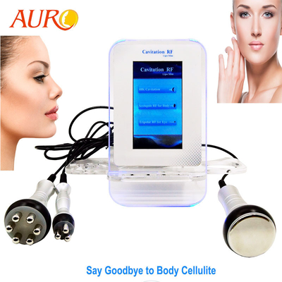 RF 3 In 1 Beautifying Cavitation Slimming Machine 40Khz Vacuum 120W