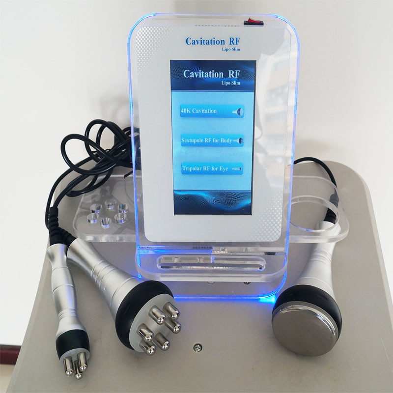 3 In 1 RF Cavitation Slimming Machine 120W 40Khz For Facial Body Salon