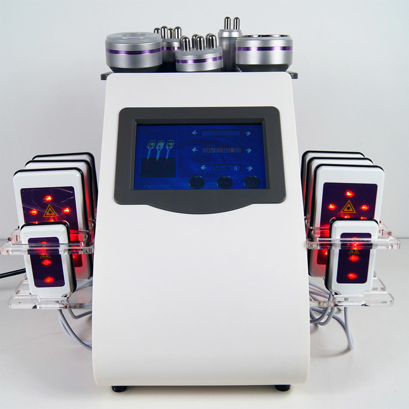Vacuum 6 In 1 Body Lipolaser Slimming Machine 40KHz Purple For Weight Loss