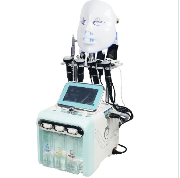 9 In 1 Hidro Dermabrasion Facial Beauty Machine Water Peeling Device Blue Color