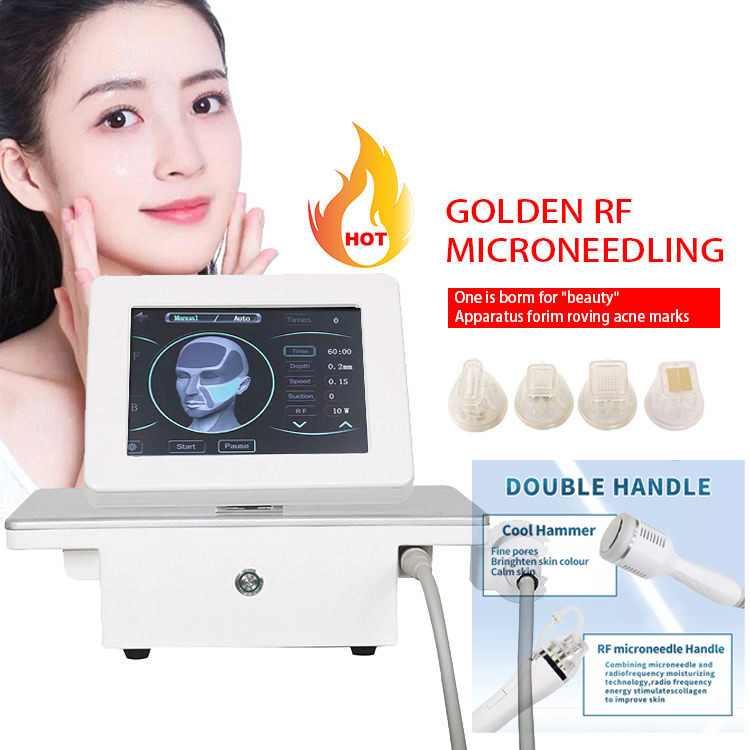 Facial Y Corporal Fractional Rf Microneedle Machine For Salon 2 Handles