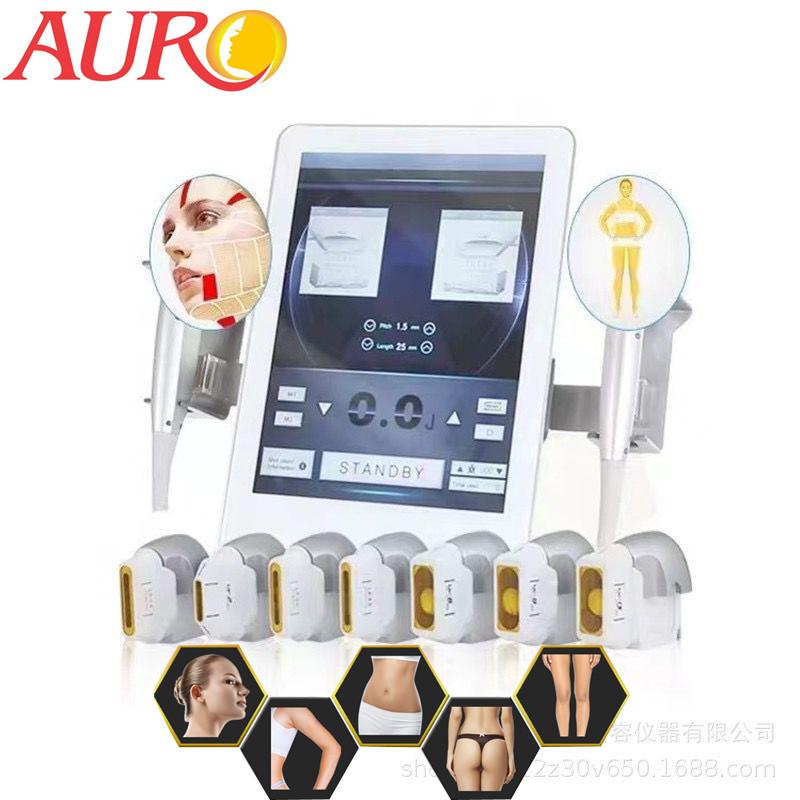 7D HIFU Slimming Machine 20000 Shots 7 Cartridge Eye Neck Face Lifting Body Shaping Machine