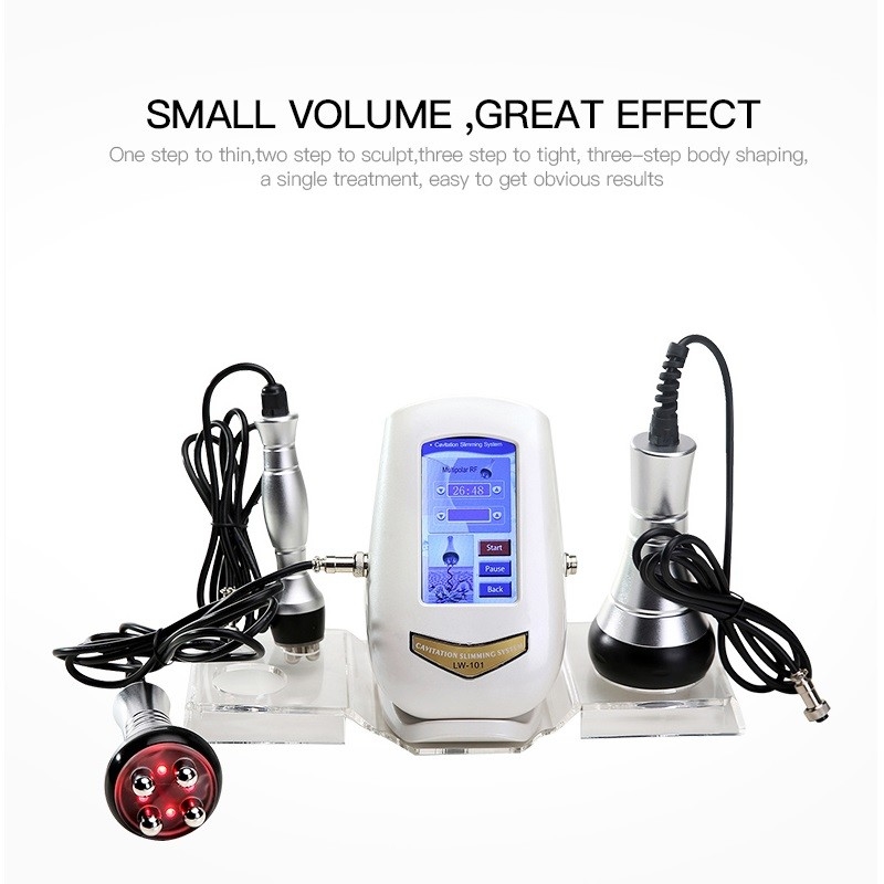 Body Shaping Cavitation Slimming System LW-101 3 In 1 Radio Frequency 40k Cavitation Machine