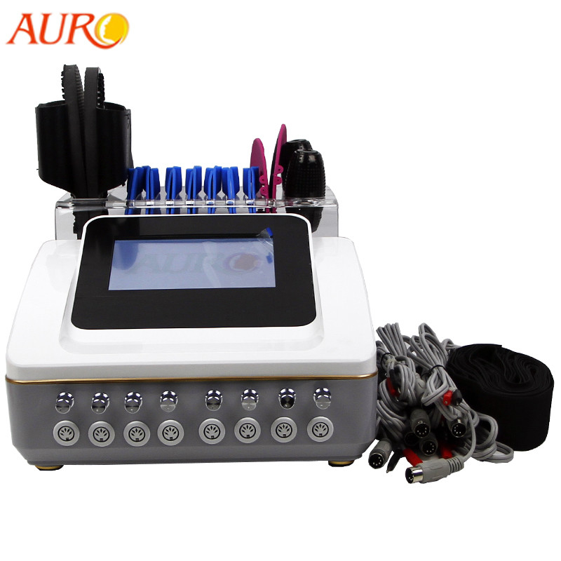 Electric Muscle Stimulator Machine 14 Pads EMS Shoes Enhance Breasts Firm Skin Muscles