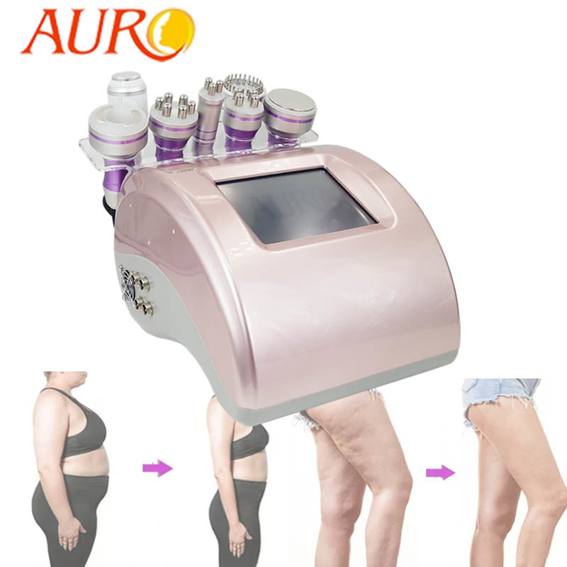 7 In 1 Vacuum Slimming Portable RF Cavitation Machine 40Khz With Purple Handles